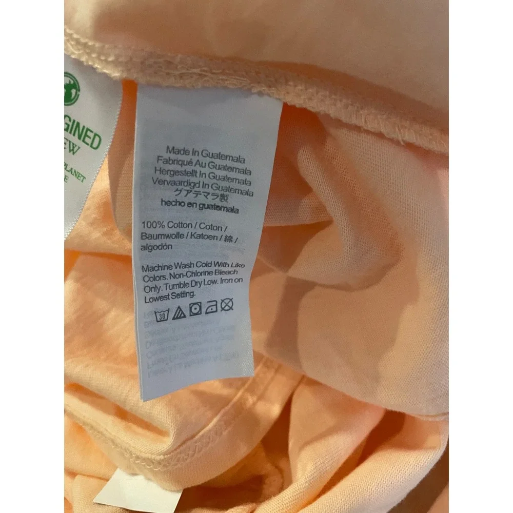 J.Crew Womens Peach Cotton Jersey Tiered Maxi Dress Sleeveless Size M NWT